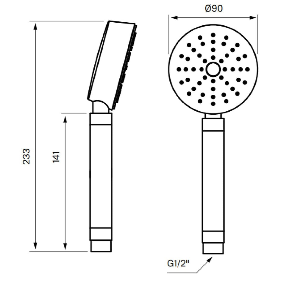 Tapwell ZDOC072 CR Tap Dusjhode i metall Krom Tapwell Dusjhode TA-9421144