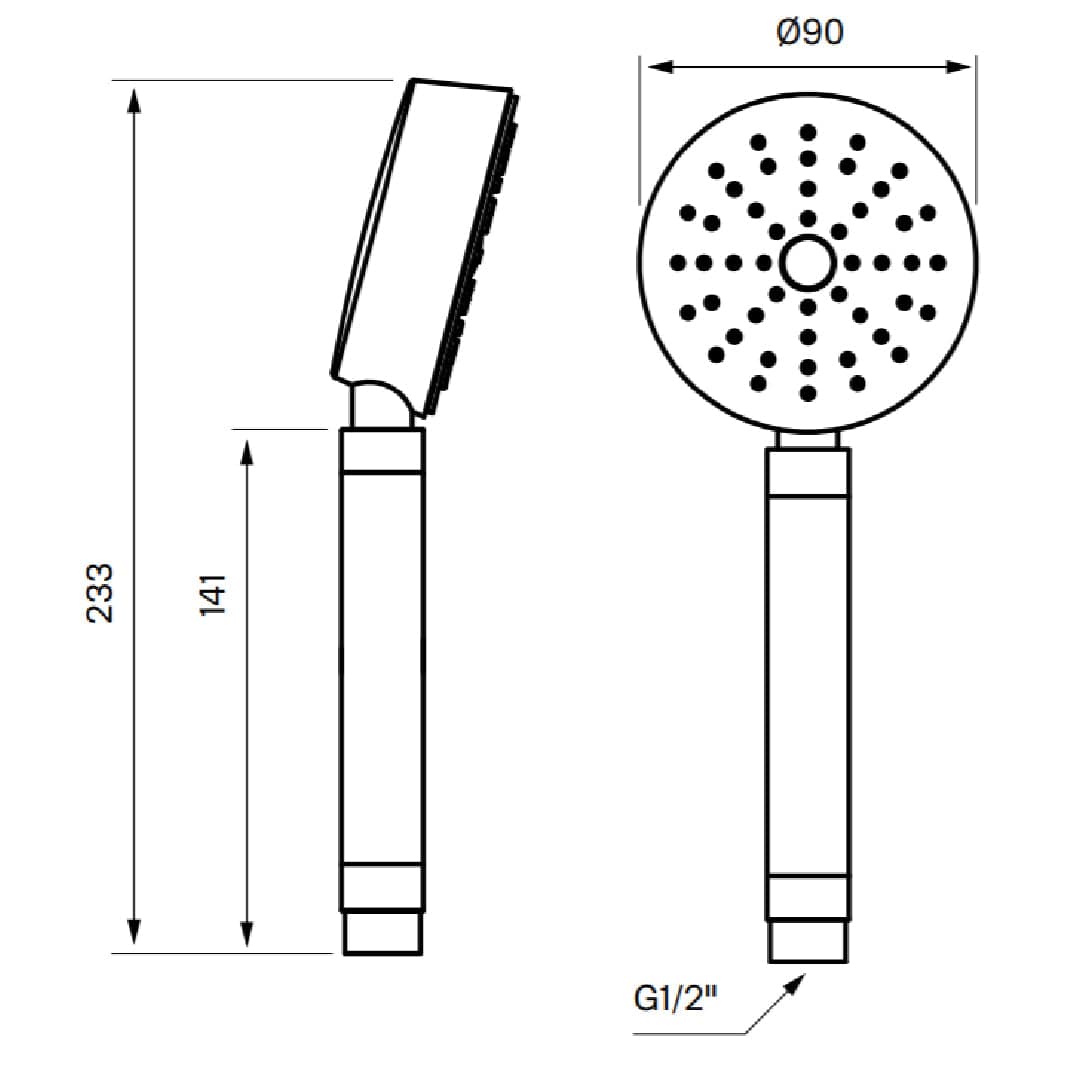 Tapwell ZDOC072 CR Tap Dusjhode i metall Krom Tapwell Dusjhode TA-9421144