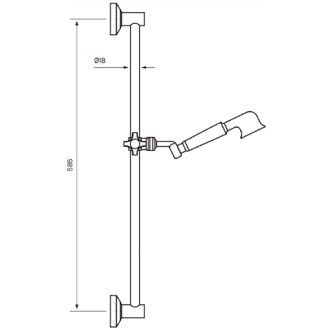 Tapwell ZSAL070 Classic Dusjsett Tapwell Dusjsett