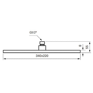 Tapwell ZSOF091 Taksil 340x220mm