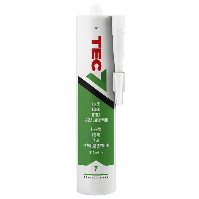 Tec7 Universal Lim og Fugemasse Hvit Tec7 Silikon og lim AH-326661