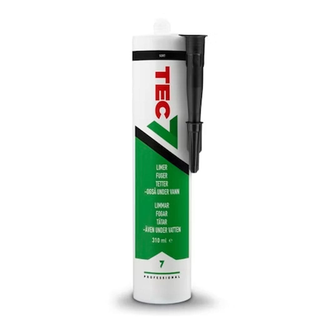 Tec7 Universal Lim og Fugemasse Svart Tec7 Silikon og lim AH-326660