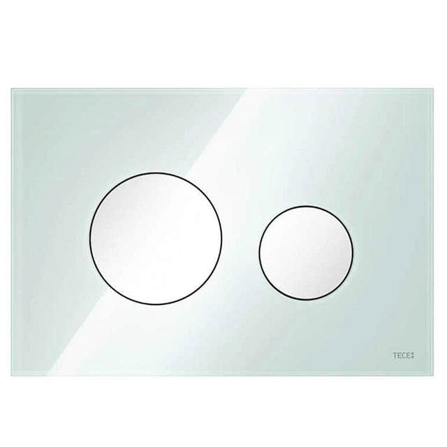 TECEloop Betjeningsplate Glass Grønt glass / Hvit Tece Betjeningsplate og trykknapper TE-6122222