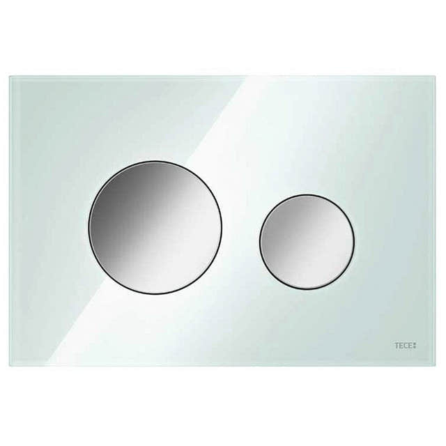 TECEloop Betjeningsplate Glass Grønt glass / Krom Tece Betjeningsplate og trykknapper TE-6122224
