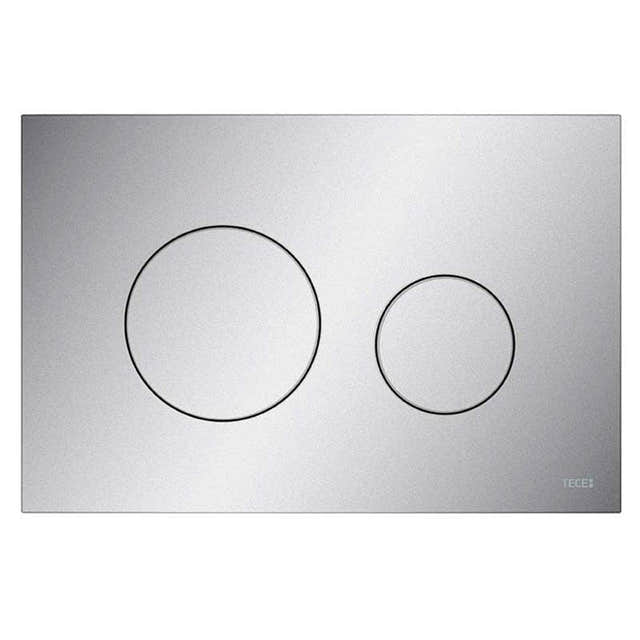 TECEloop Betjeningsplate Matt krom / Matt krom Tece Betjeningsplate og trykknapper TE-6122258