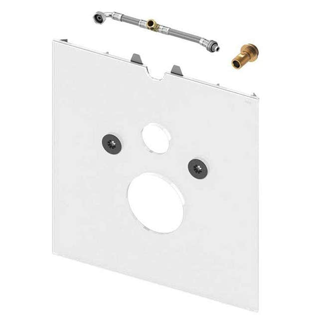 TECElux Wc Terminal Nedre Glassplate Hvit / V&B ViClean-U dusjtoalett Tece Innbyggingssisterne TE-6122409