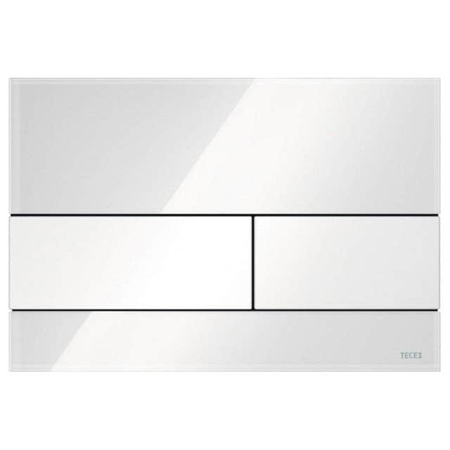 TECEsquare Betjeningsplate Glass Hvit glass / Hvit Tece Betjeningsplate og trykknapper TE-6122207