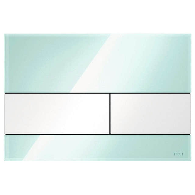 TECEsquare Betjeningsplate Glass Mintgrønn glass / Hvit Tece Betjeningsplate og trykknapper TE-6122211