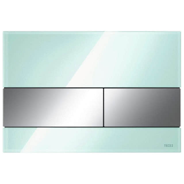TECEsquare Betjeningsplate Glass Mintgrønn glass / Krom Tece Betjeningsplate og trykknapper TE-6122213