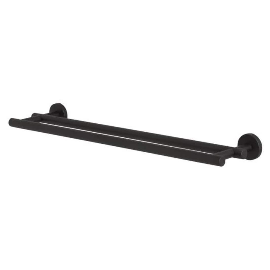 Tiger Boston dobbel håndklestang 60 matt sort Svart matt Tiger Håndkleholder CO-T308612