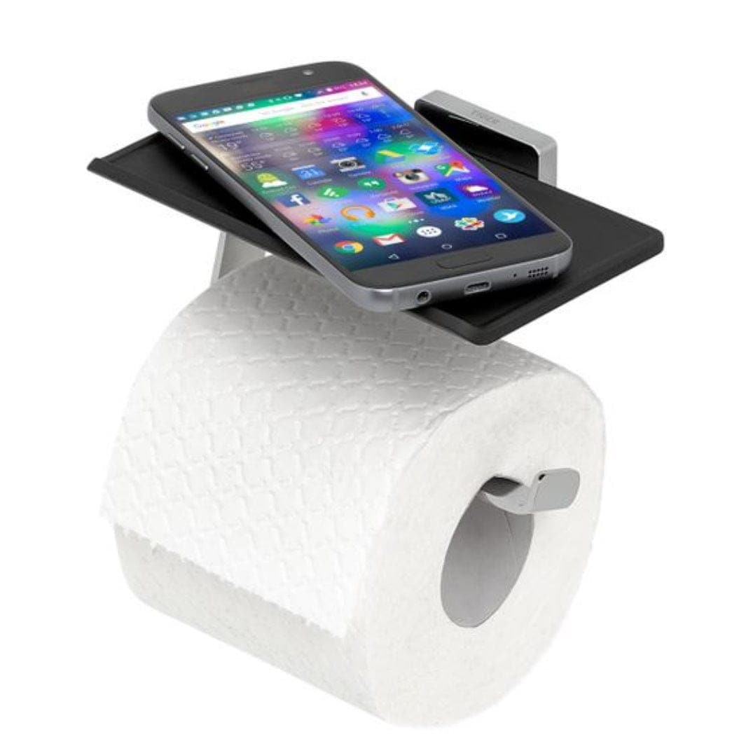 Tiger Dock toalettrullholder med hylle Tiger Toalettrullholder