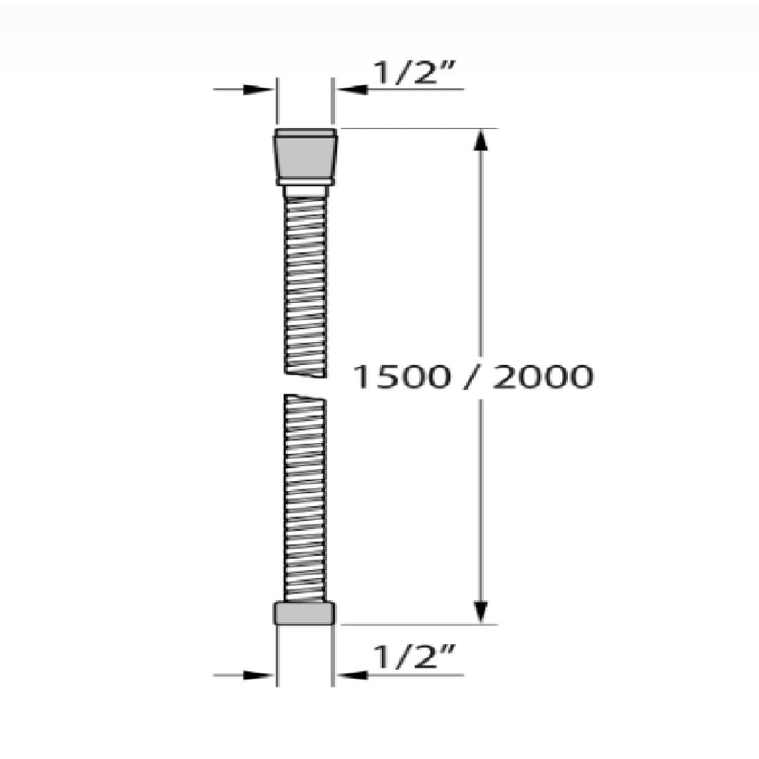 Tiger Excellence dusjslange 150cm krom Krom Tiger Dusjslange CO-T553233