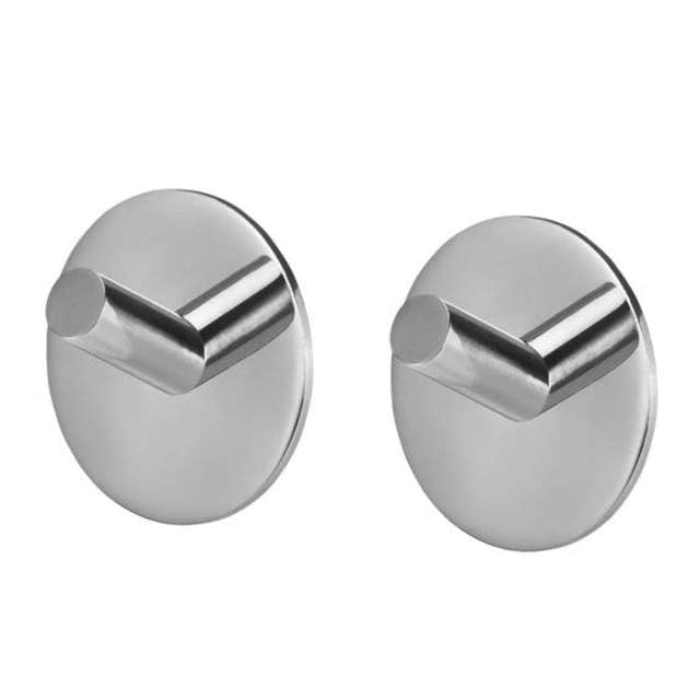 Tiger Rondo enkel krok 2 pk selvklebende Krom Tiger Knagger CO-1507530346