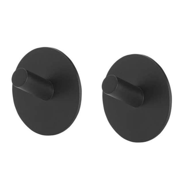 Tiger Rondo enkel krok 2 pk selvklebende Svart matt Tiger Knagger CO-1507530746