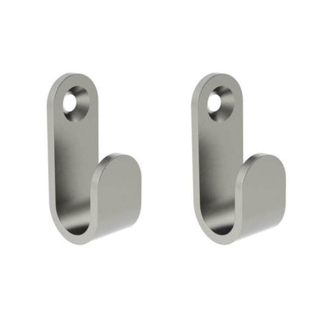 Tiger Simple krok mattbørstet Matt krom Tiger Knagger CO-T110232