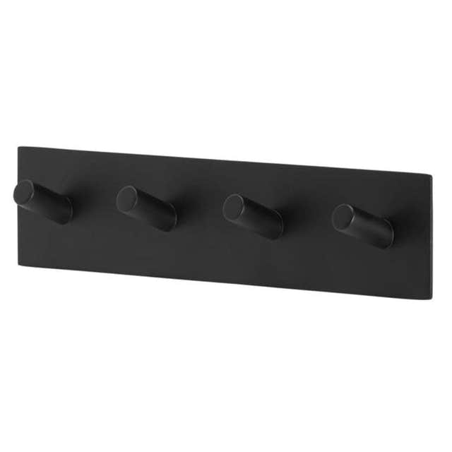 Tiger Square krokrekke 4 selvklebende Svart matt Tiger Knagger CO-1509730746