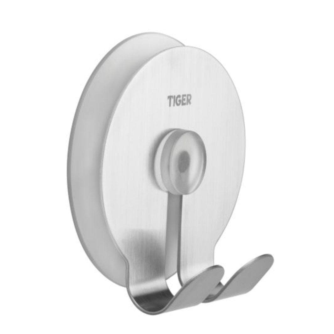 Tiger Twin sugekopp krok Matt krom Tiger Knagger CO-T175232