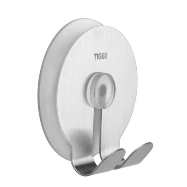 Tiger Twin sugekopp krok Matt krom Tiger Knagger CO-T175232