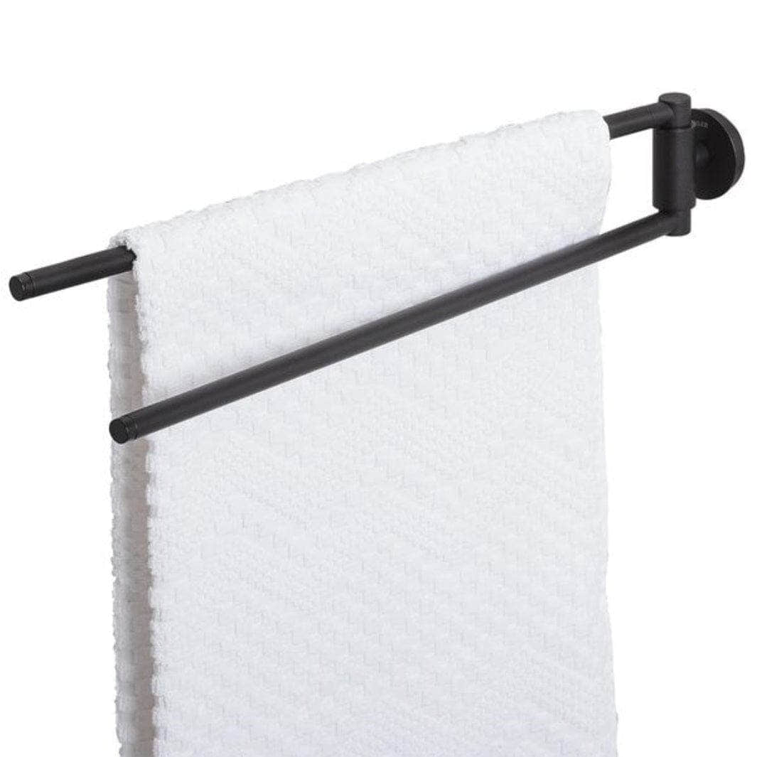 Tiger Urban håndklestang svingbar 45 matt sort Svart matt Tiger Håndkleholder CO-1316330746