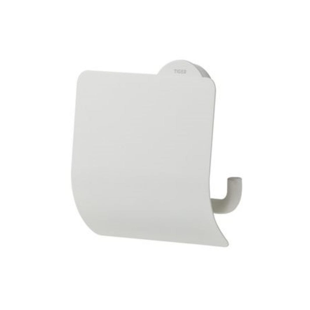 Tiger Urban toalettrullholder med lokk Hvit matt Tiger Toalettrullholder CO-T316601