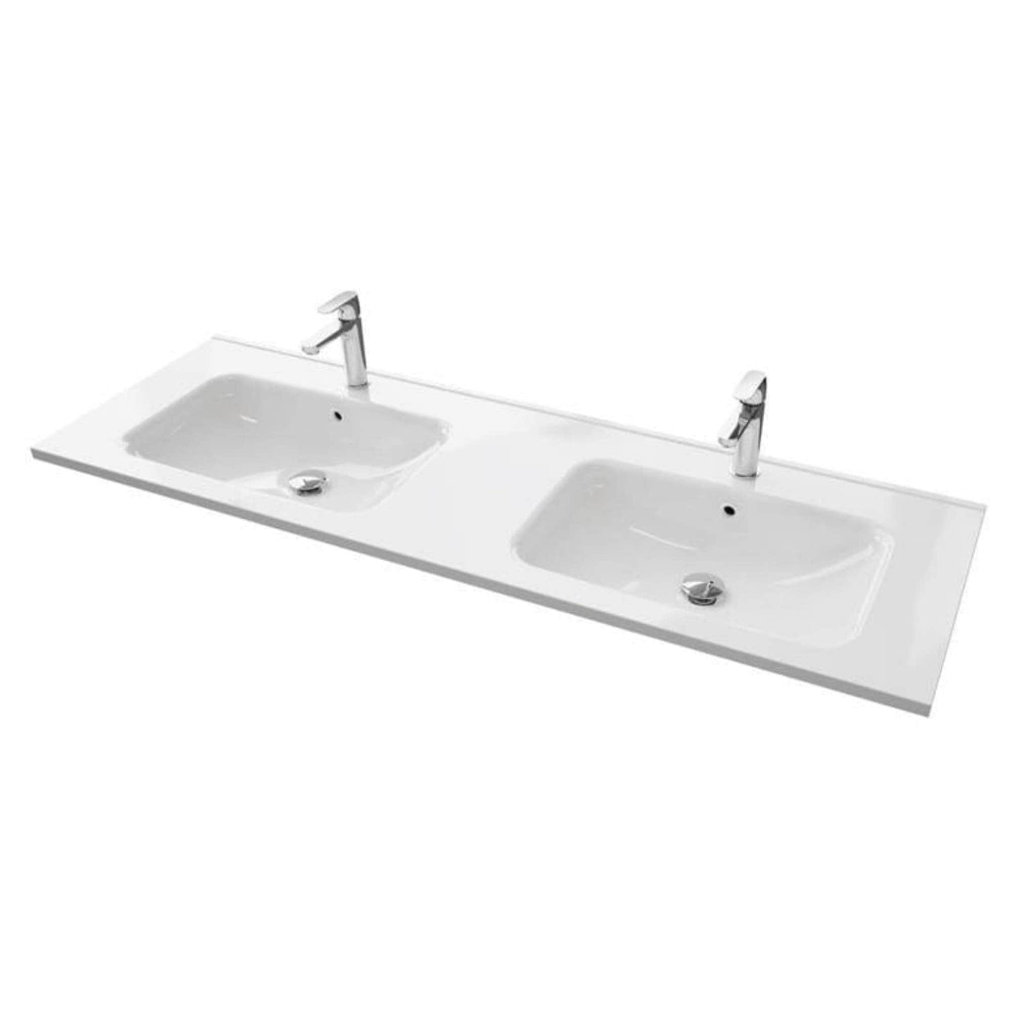VikingBad IDA D46 Thin Møbelservant B60-180cm - H2cm Hvit / 180cm dobbel VikingBad Møbelservant VB-007871