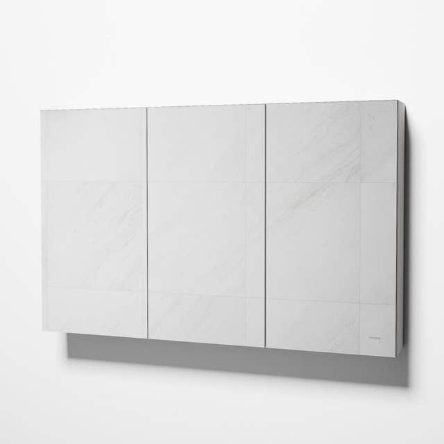 VikingBad Kaia Speilskap B50-120cm - H75xD15 Hvit Hvit / 120cm VikingBad Speilskap VB-007036
