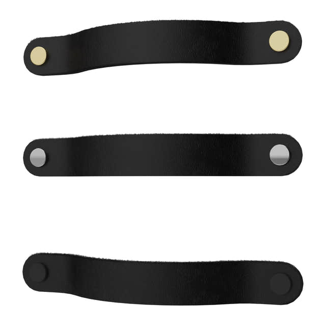 VikingBad Lærstropp Reim L158mm - håndtak i skinn Svart VikingBad Knotter og håndtak VB-009715-02