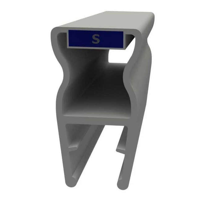 VikingBad Magnetprofil Liam Fast Glassfelt PVC H191,7cm 180° nisjemontering Klar VikingBad Magnetprofil VB-004252-01