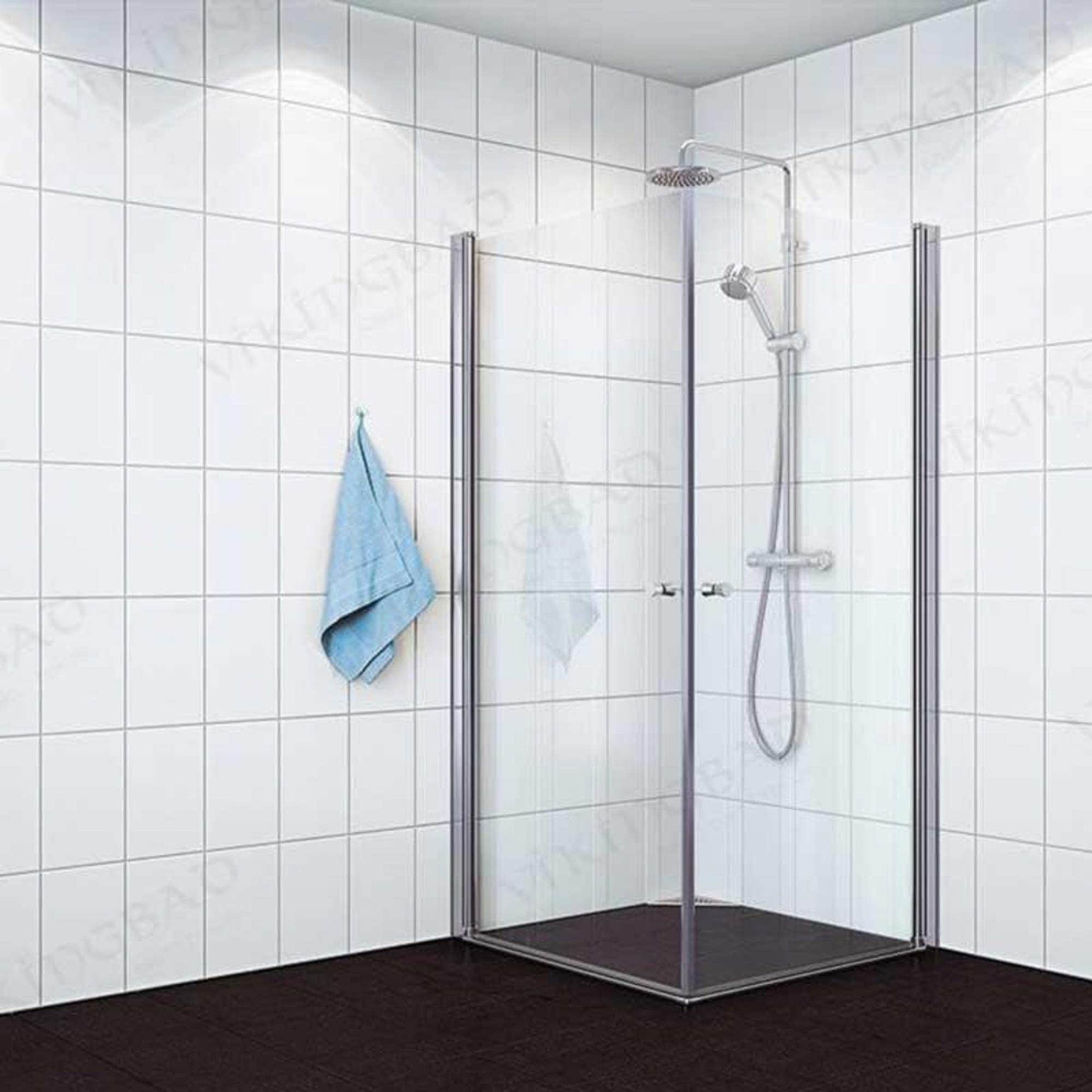 VikingBad Mats Dusjhjørne Rett H195cm VikingBad Dusjhjørne