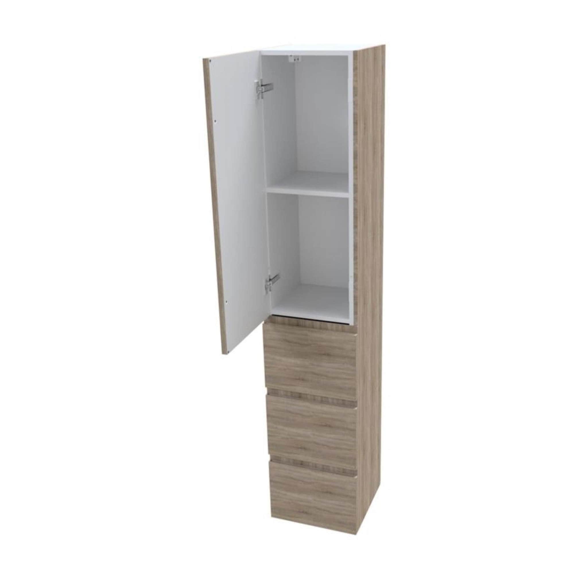 VikingBad Mie 176 Høyskap 3 Skuffer - slett front VikingBad Høyskap bad