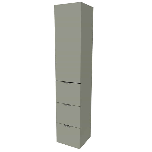 VikingBad MIE TREND H176 3S Høyskap Oliven VikingBad Høyskap bad VB-115444