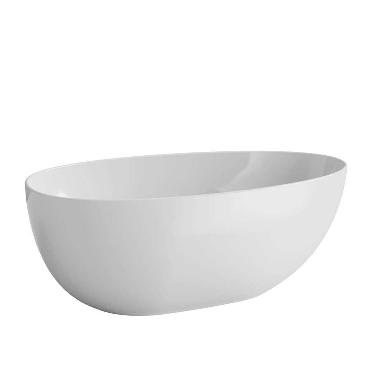 VikingBad Nørholm Frittstående Badekar 165 Hvit / 165cm VikingBad Frittstående badekar VB-010993-01