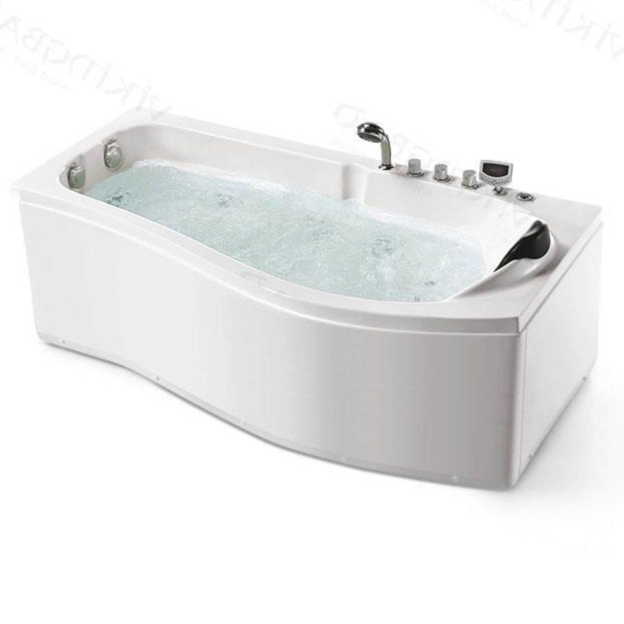 VikingBad Raet Massasjebad 173 170cm / Standard / Venstre VikingBad Boblebadekar VB-107074