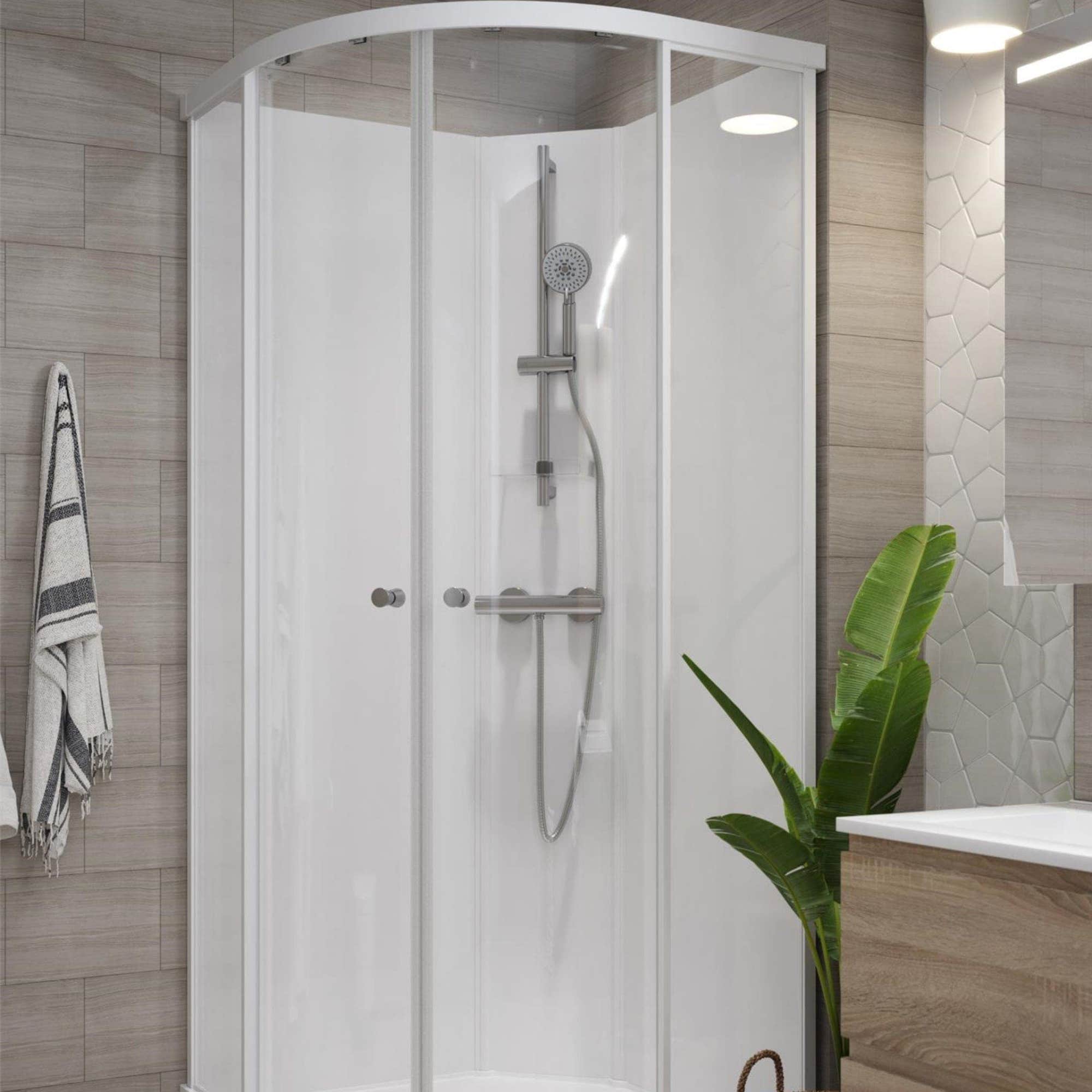 VikingBad Sofia Dusjkabinett Buet H210cm VikingBad Dusjkabinett