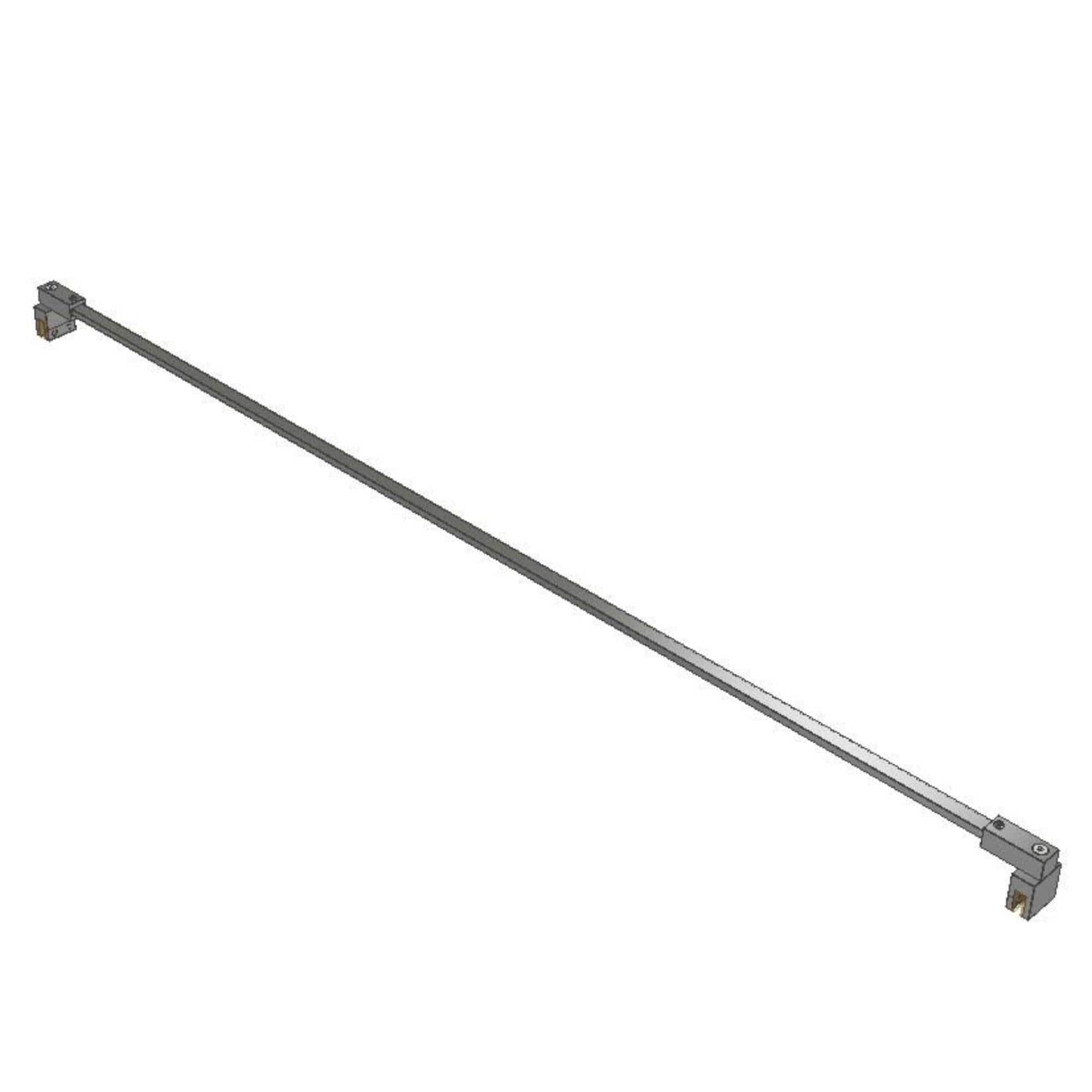 VikingBad Støttestag 6/8mm glass-glass 120cm Sølv VikingBad Støttestag VB-003850-01