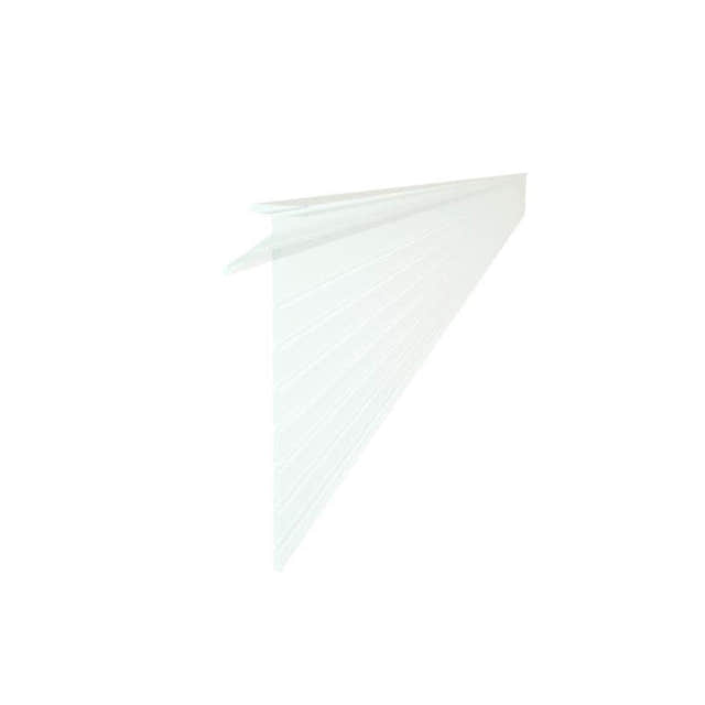 VikingBad Subbelist Liam Laminert PVC H40mm Rivbar - B100cm Klar VikingBad Reservedel dusj VB-006814-01