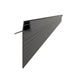 VikingBad Subbelist Liam PVC H51mm Rivbar - B100cm Svart matt VikingBad Reservedel dusj VB-005676-02