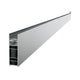 VikingBad Utfellingsprofil Liam Glassfelt (+25/+50mm) H193cm Sølv / 25mm VikingBad Veggprofil VB-004022-01