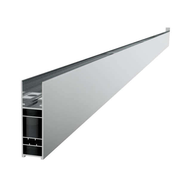 VikingBad Utfellingsprofil Liam Glassfelt (+25/+50mm) H193cm Sølv / 25mm VikingBad Veggprofil VB-004022-01