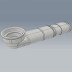 Vikingbad vannlås tilkobling benkeplate 1/4" for Preloc 420