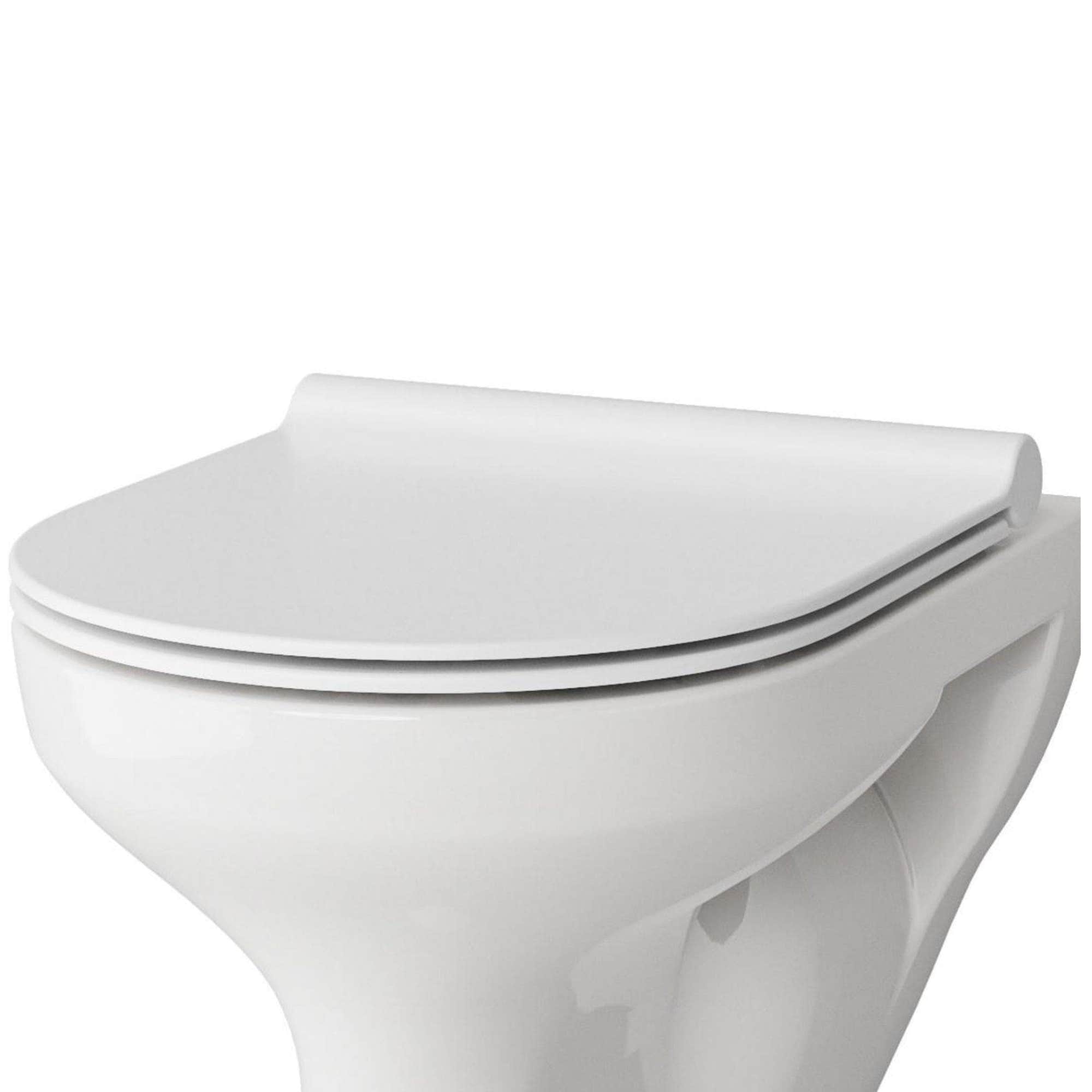 VikingBad Vito Slim Toalettsete Hvit - Soft-close Hvit VikingBad Toalettsete VB-005569