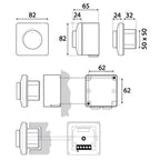 Villavent MTP 20 Potensiometer 0-10 V av/på bryter