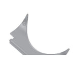 Villavent Ø51mm Gulvadapter for Kontakt