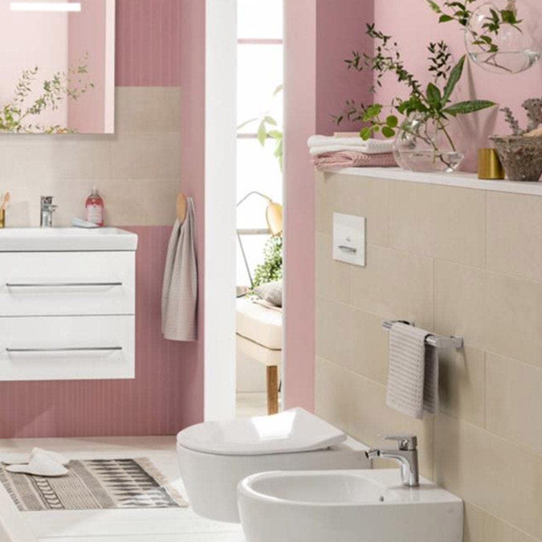 Villeroy & Boch Avento DirectFlush Slim - vegghengt toalett + sete Hvit Villeroy & Boch Vegghengt toalett VIL-5656RS01