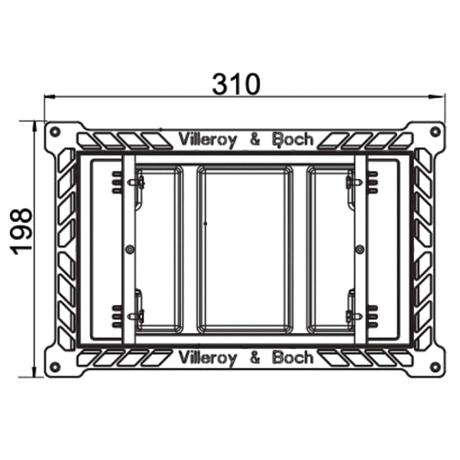 Villeroy & Boch ViConnect Flush-Mounted Villeroy & Boch Tilbehør toalett VIL-6026022