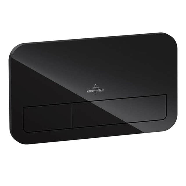 Villeroy & Boch ViConnect M200 Trykkplate - glass Svart glass Villeroy & Boch Betjeningsplate og trykknapper VIL-6026007