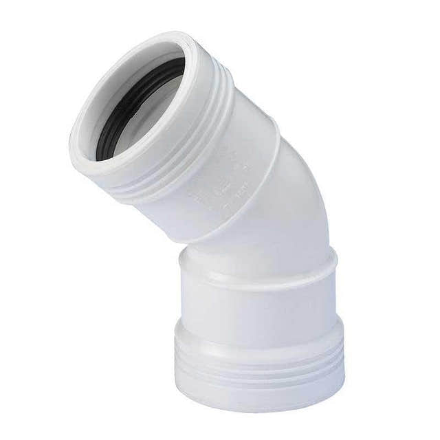Wafix Plus Bend PP 15-88,5° Ø32-110mm | Rørdeler | Bad.no