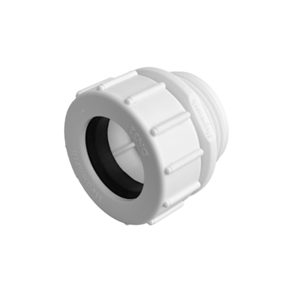 Wavin HepVO Adapter Rett 32mm x 1 1/4" Norsk Wavin Vannlås HR-2214358